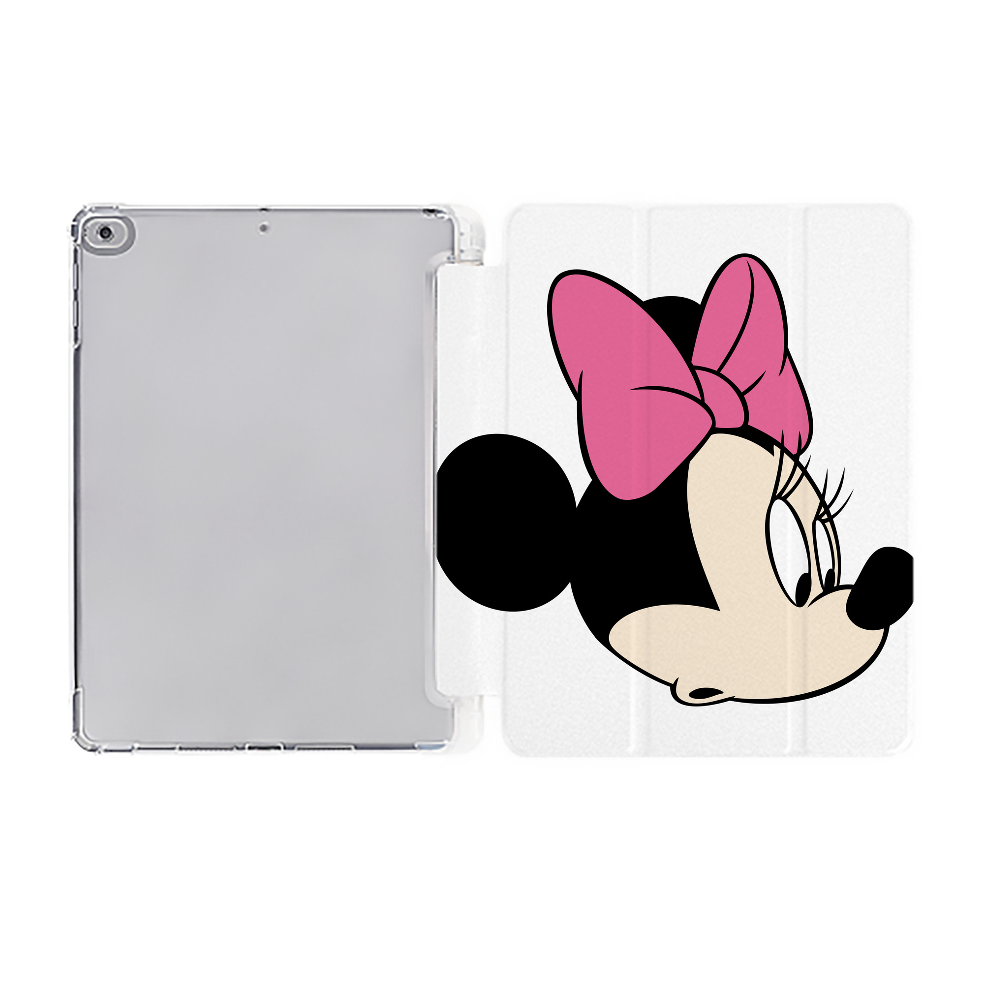 ミッキーマウス Mickey Mouse IPad ケース ペン収納付き 三つ折りスタンド PUレザー×シリコン 対応機種9.5/10.5/10.9インチ